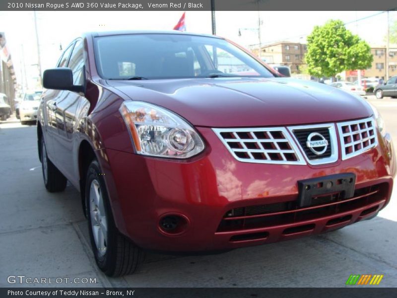 Venom Red / Black 2010 Nissan Rogue S AWD 360 Value Package