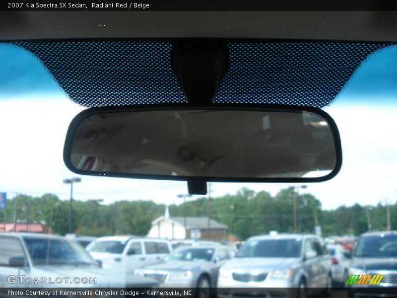 Radiant Red / Beige 2007 Kia Spectra SX Sedan