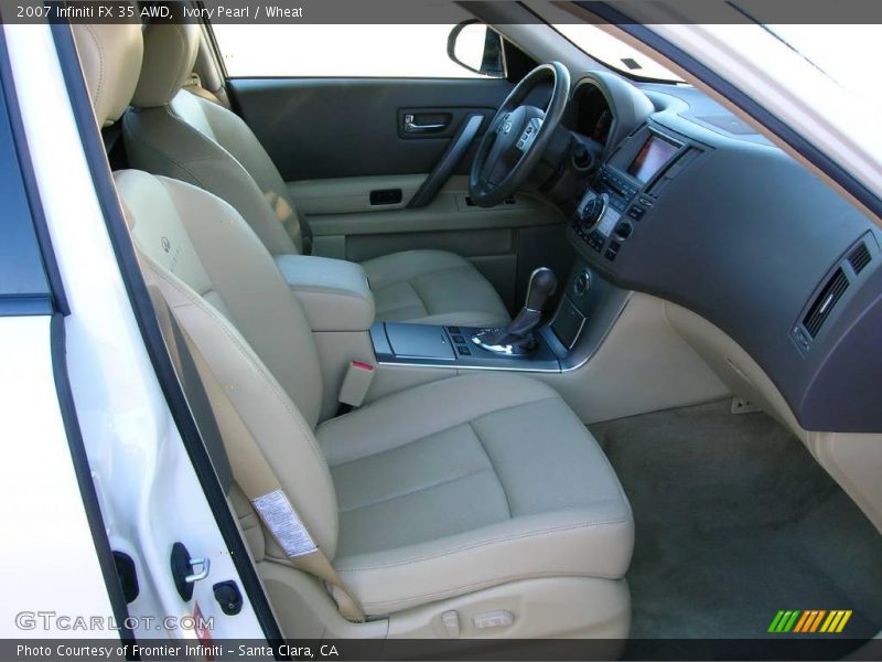 Ivory Pearl / Wheat 2007 Infiniti FX 35 AWD