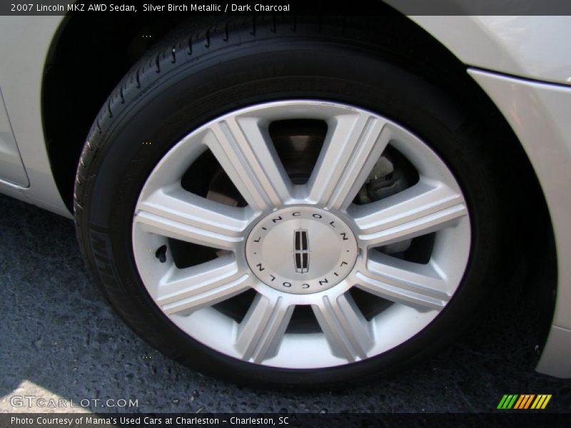 Silver Birch Metallic / Dark Charcoal 2007 Lincoln MKZ AWD Sedan