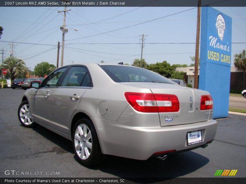 Silver Birch Metallic / Dark Charcoal 2007 Lincoln MKZ AWD Sedan