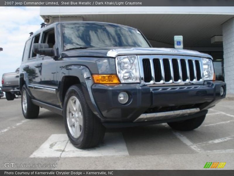 Steel Blue Metallic / Dark Khaki/Light Graystone 2007 Jeep Commander Limited