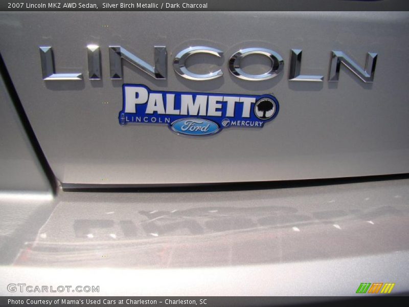 Silver Birch Metallic / Dark Charcoal 2007 Lincoln MKZ AWD Sedan