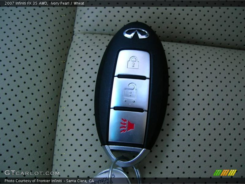 Ivory Pearl / Wheat 2007 Infiniti FX 35 AWD