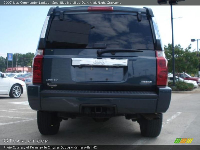 Steel Blue Metallic / Dark Khaki/Light Graystone 2007 Jeep Commander Limited