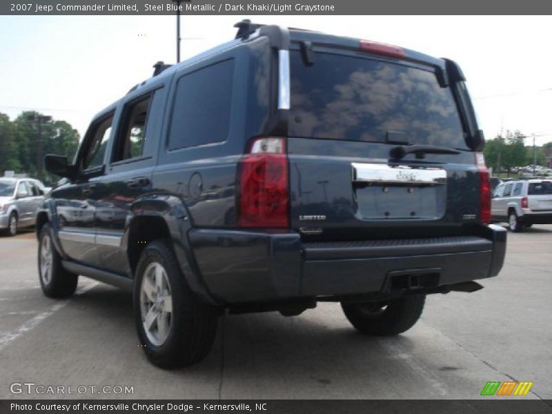 Steel Blue Metallic / Dark Khaki/Light Graystone 2007 Jeep Commander Limited