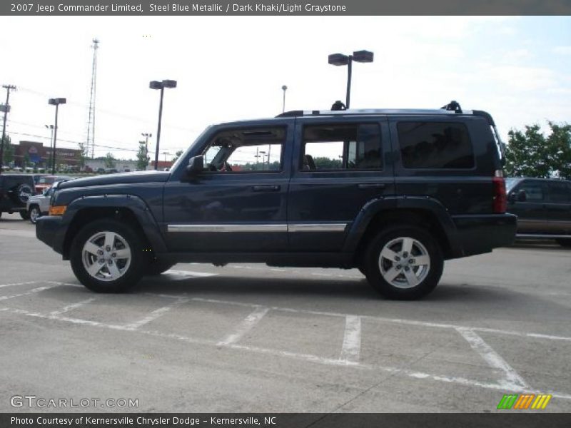 Steel Blue Metallic / Dark Khaki/Light Graystone 2007 Jeep Commander Limited
