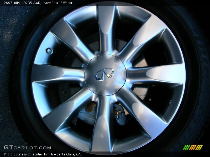 Ivory Pearl / Wheat 2007 Infiniti FX 35 AWD