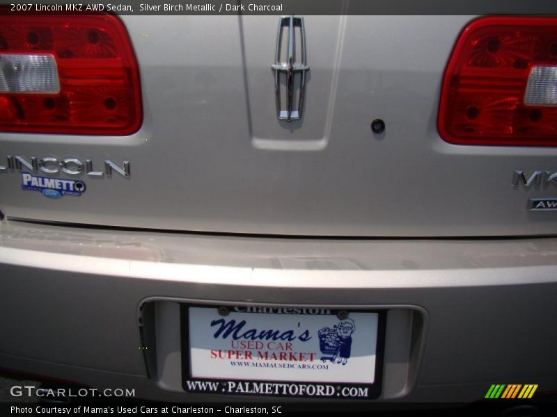 Silver Birch Metallic / Dark Charcoal 2007 Lincoln MKZ AWD Sedan