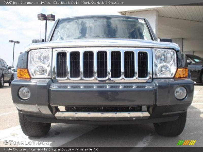 Steel Blue Metallic / Dark Khaki/Light Graystone 2007 Jeep Commander Limited