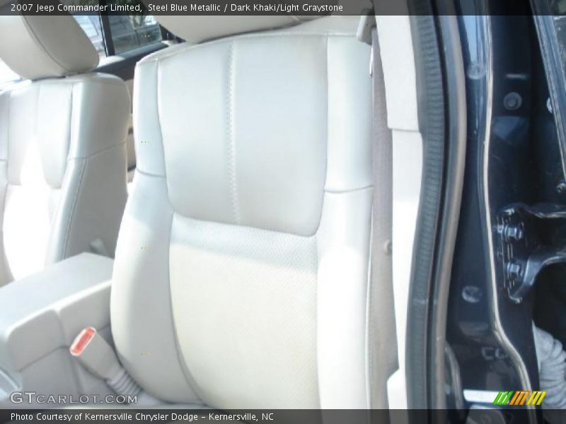 Steel Blue Metallic / Dark Khaki/Light Graystone 2007 Jeep Commander Limited
