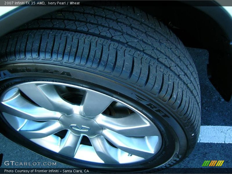 Ivory Pearl / Wheat 2007 Infiniti FX 35 AWD