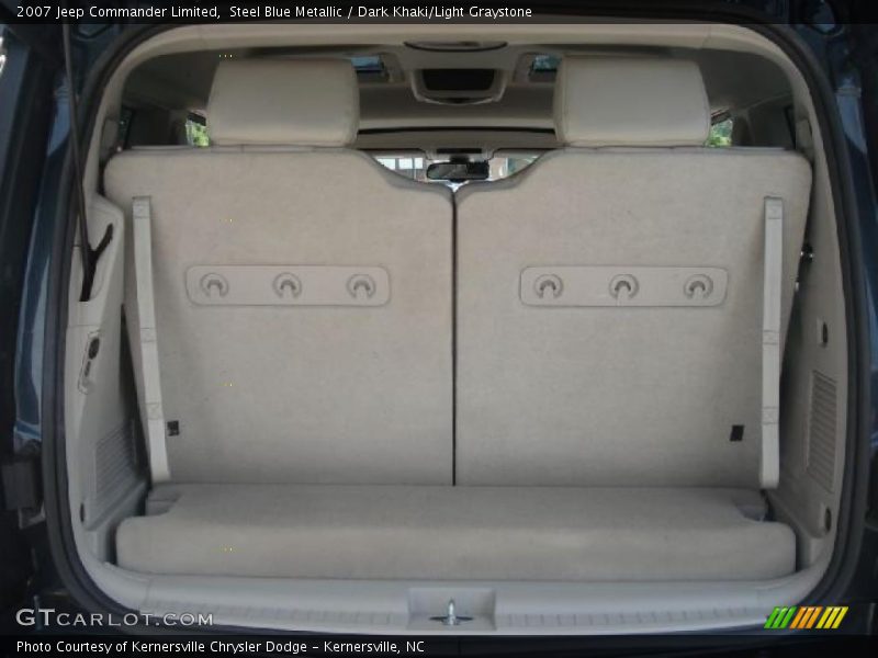 Steel Blue Metallic / Dark Khaki/Light Graystone 2007 Jeep Commander Limited