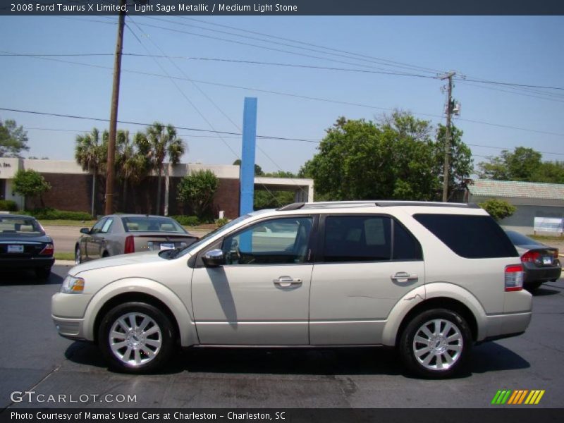 Light Sage Metallic / Medium Light Stone 2008 Ford Taurus X Limited