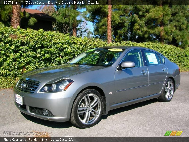 Diamond Graphite Metallic / Graphite 2007 Infiniti M 45 Sport Sedan