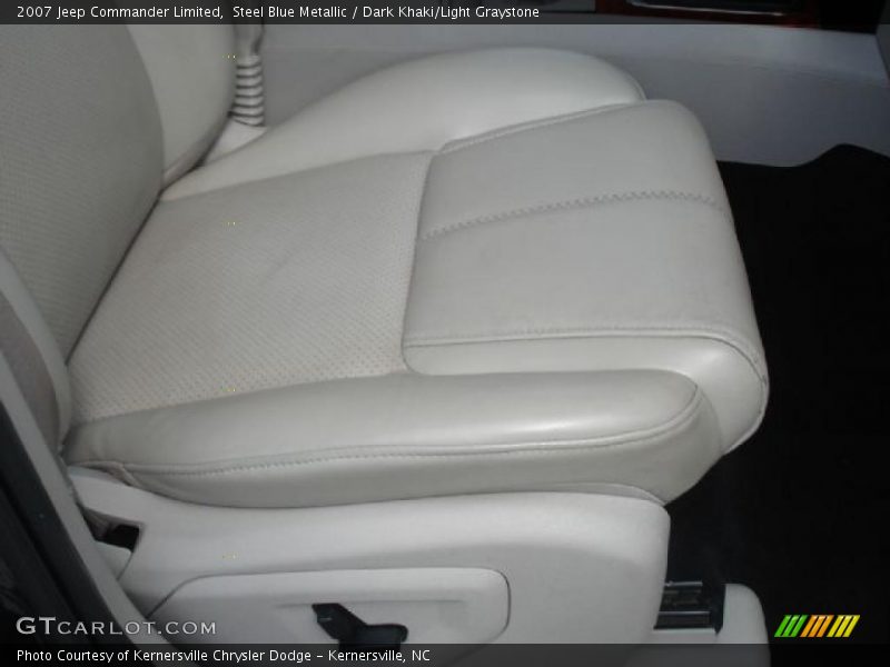 Steel Blue Metallic / Dark Khaki/Light Graystone 2007 Jeep Commander Limited