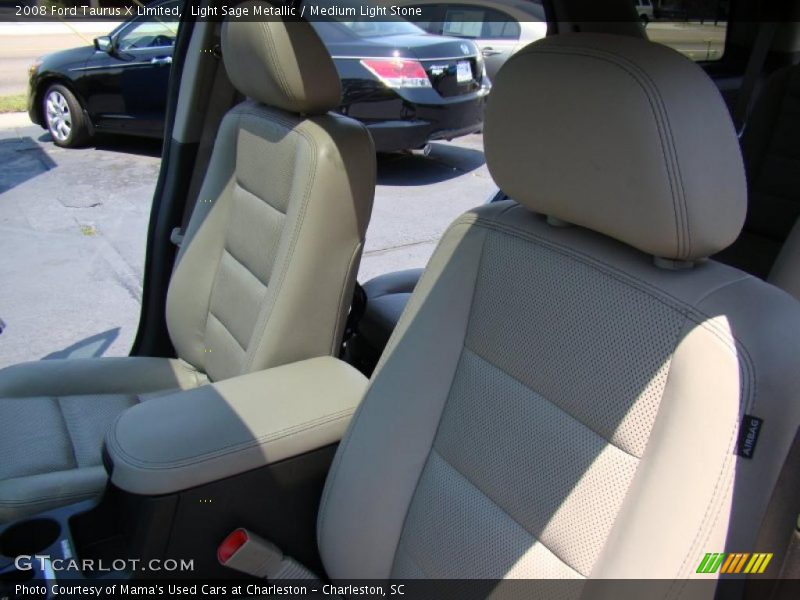 Light Sage Metallic / Medium Light Stone 2008 Ford Taurus X Limited