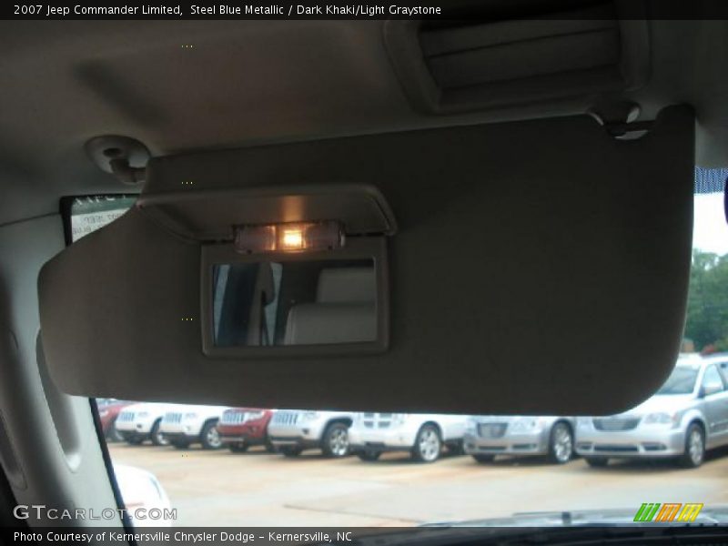 Steel Blue Metallic / Dark Khaki/Light Graystone 2007 Jeep Commander Limited
