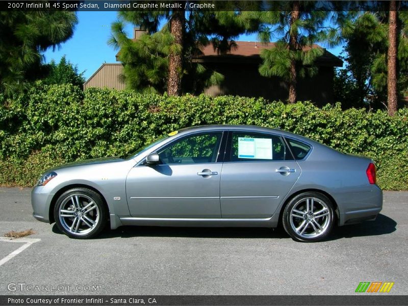 Diamond Graphite Metallic / Graphite 2007 Infiniti M 45 Sport Sedan