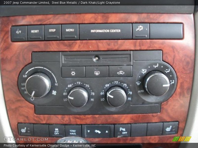 Steel Blue Metallic / Dark Khaki/Light Graystone 2007 Jeep Commander Limited