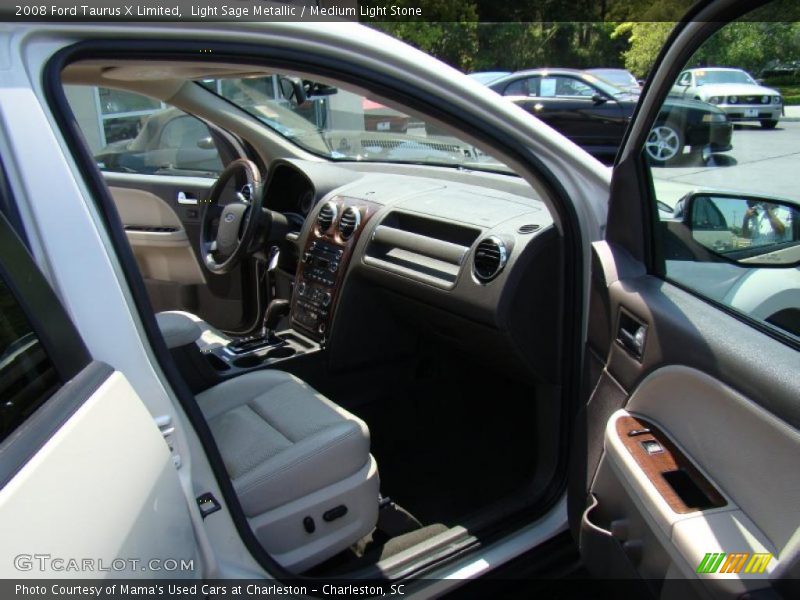 Light Sage Metallic / Medium Light Stone 2008 Ford Taurus X Limited