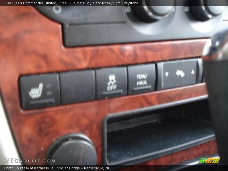 Steel Blue Metallic / Dark Khaki/Light Graystone 2007 Jeep Commander Limited