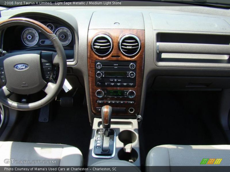 Light Sage Metallic / Medium Light Stone 2008 Ford Taurus X Limited