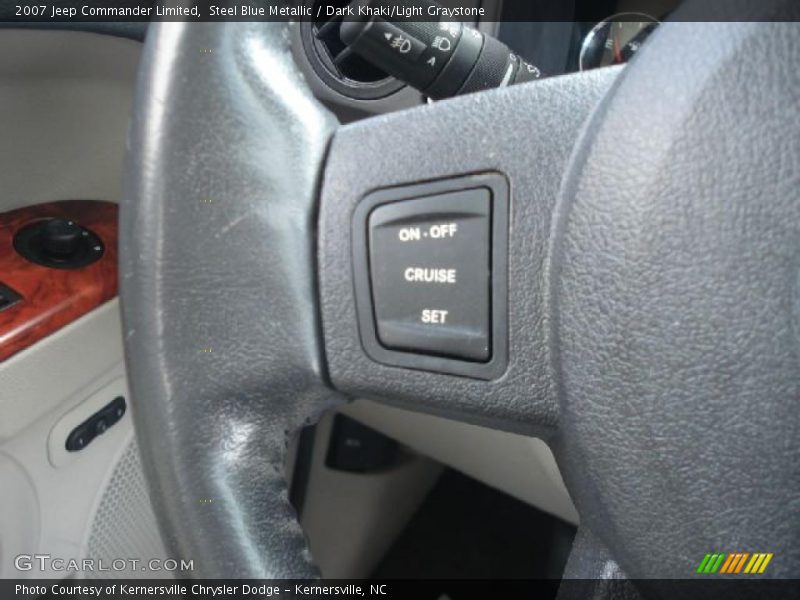 Steel Blue Metallic / Dark Khaki/Light Graystone 2007 Jeep Commander Limited