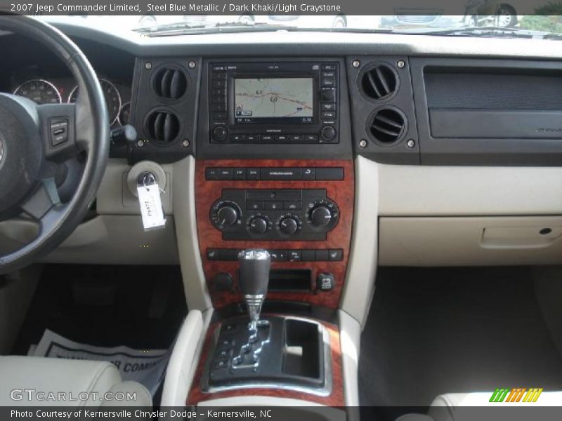 Steel Blue Metallic / Dark Khaki/Light Graystone 2007 Jeep Commander Limited