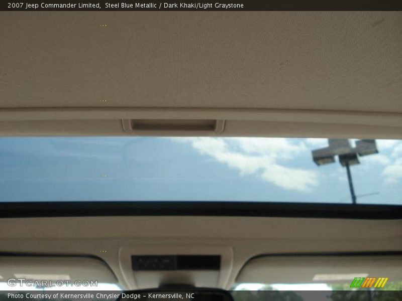 Steel Blue Metallic / Dark Khaki/Light Graystone 2007 Jeep Commander Limited