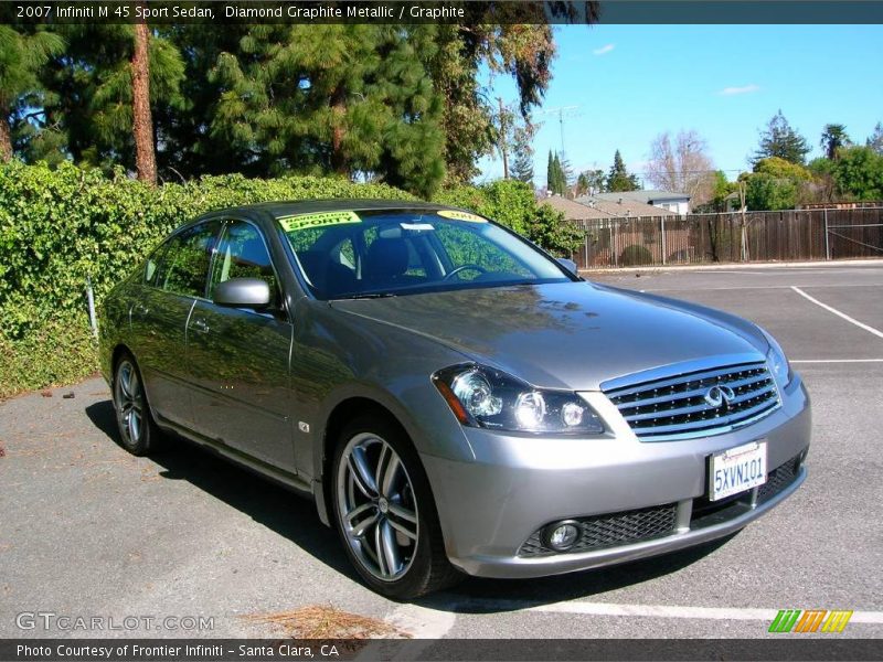 Diamond Graphite Metallic / Graphite 2007 Infiniti M 45 Sport Sedan