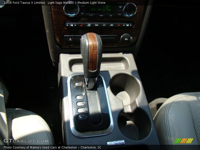 Light Sage Metallic / Medium Light Stone 2008 Ford Taurus X Limited