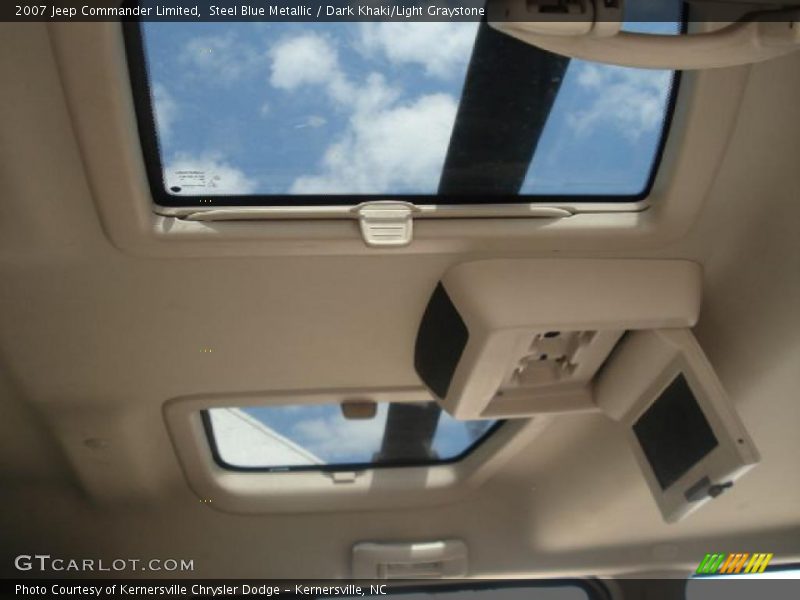 Steel Blue Metallic / Dark Khaki/Light Graystone 2007 Jeep Commander Limited
