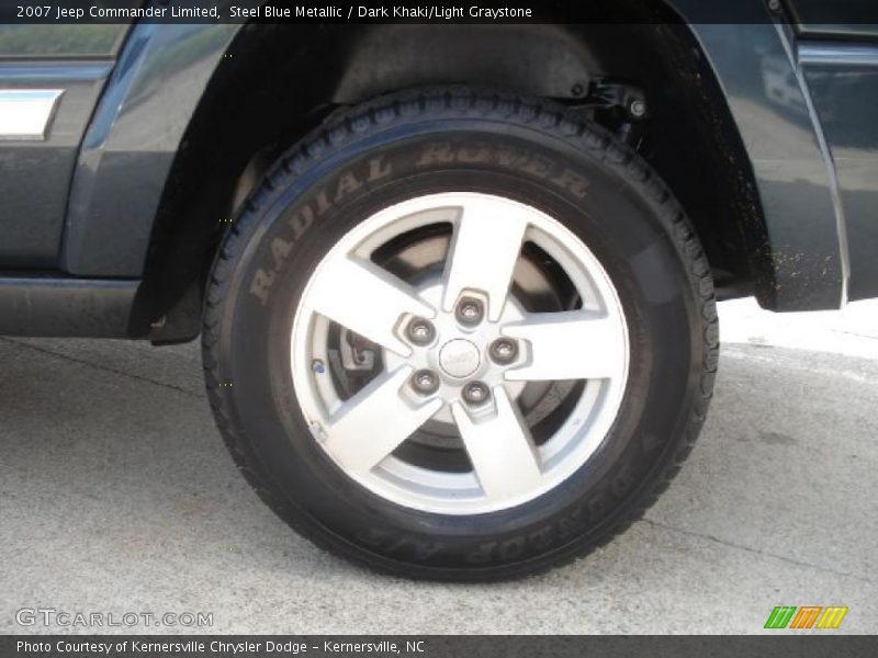 Steel Blue Metallic / Dark Khaki/Light Graystone 2007 Jeep Commander Limited