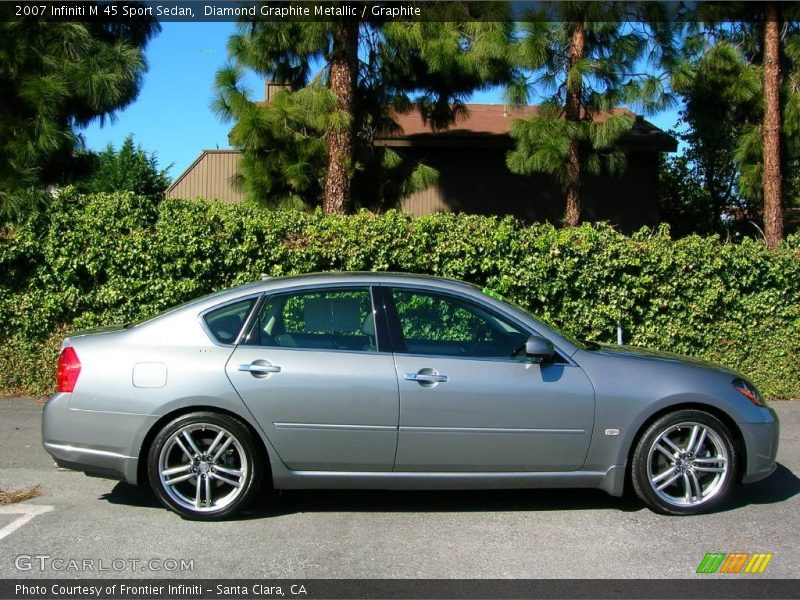 Diamond Graphite Metallic / Graphite 2007 Infiniti M 45 Sport Sedan
