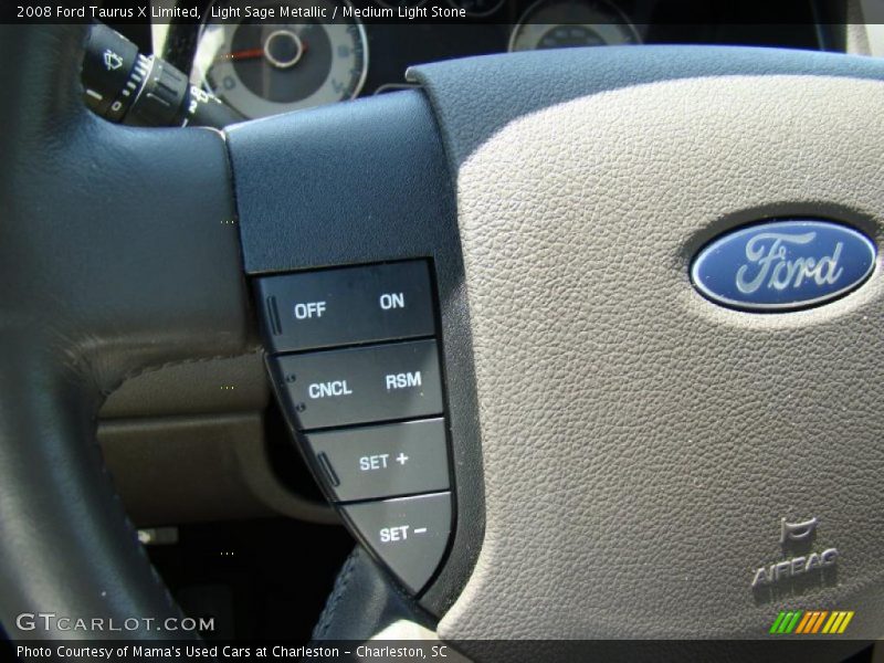 Light Sage Metallic / Medium Light Stone 2008 Ford Taurus X Limited