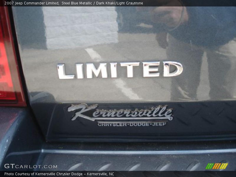 Steel Blue Metallic / Dark Khaki/Light Graystone 2007 Jeep Commander Limited