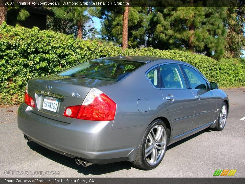 Diamond Graphite Metallic / Graphite 2007 Infiniti M 45 Sport Sedan