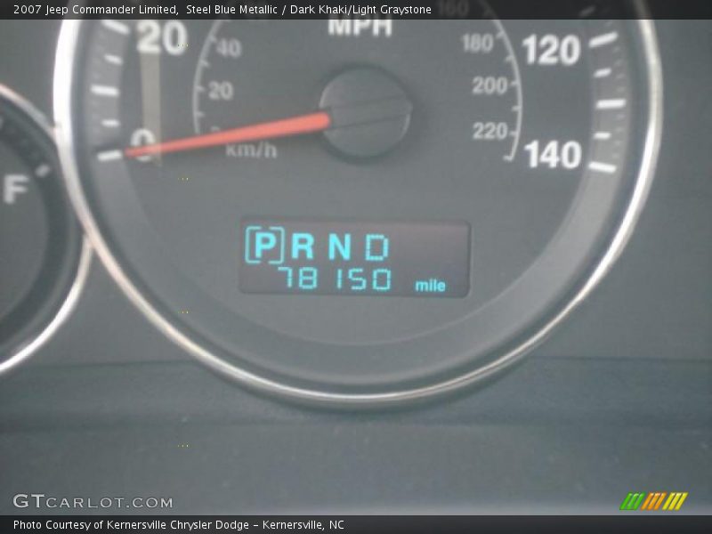 Steel Blue Metallic / Dark Khaki/Light Graystone 2007 Jeep Commander Limited