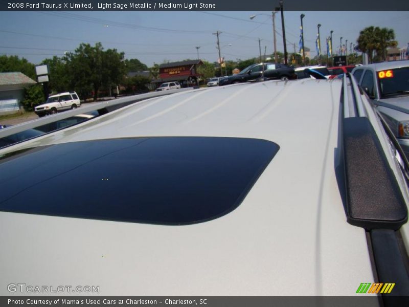 Light Sage Metallic / Medium Light Stone 2008 Ford Taurus X Limited
