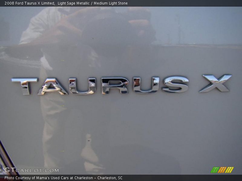 Light Sage Metallic / Medium Light Stone 2008 Ford Taurus X Limited
