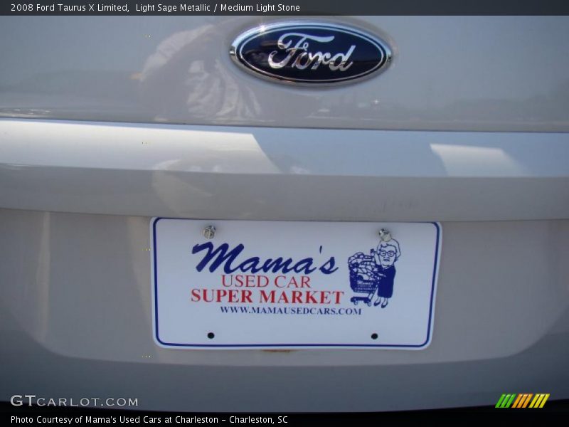 Light Sage Metallic / Medium Light Stone 2008 Ford Taurus X Limited