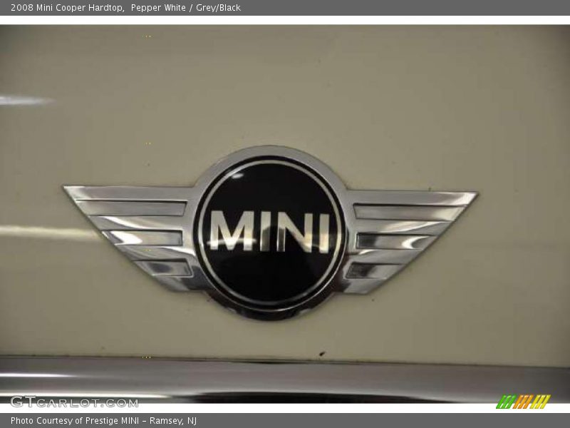Pepper White / Grey/Black 2008 Mini Cooper Hardtop
