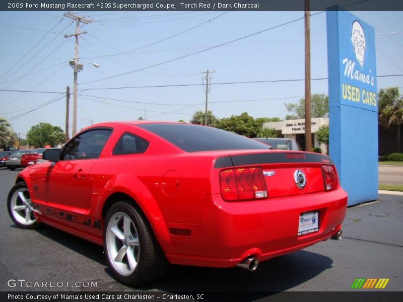 Torch Red / Dark Charcoal 2009 Ford Mustang Racecraft 420S Supercharged Coupe