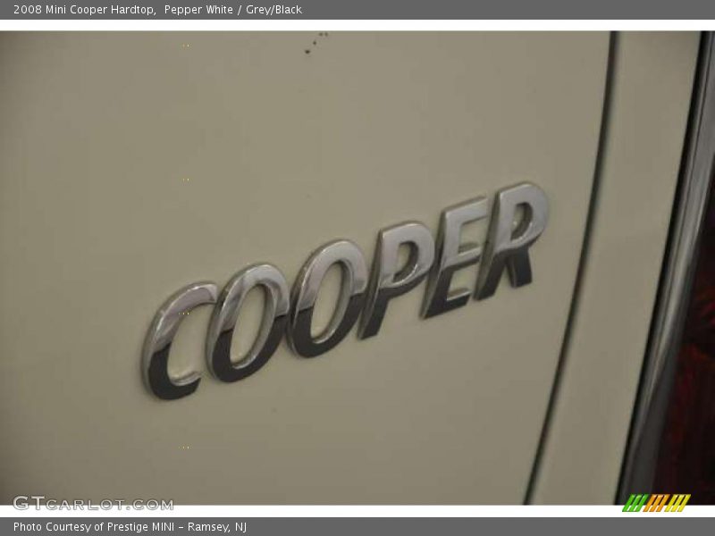 Pepper White / Grey/Black 2008 Mini Cooper Hardtop