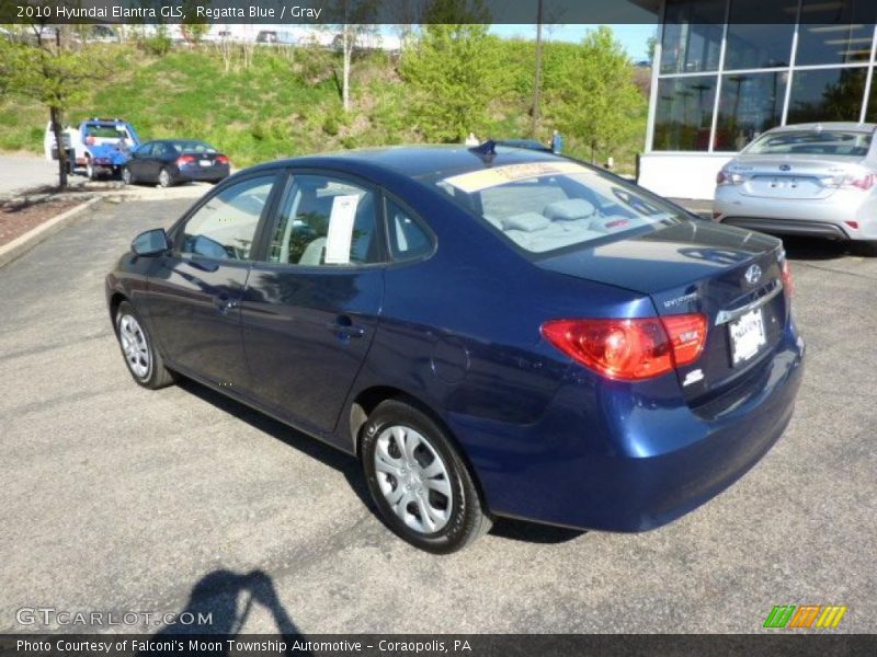 Regatta Blue / Gray 2010 Hyundai Elantra GLS