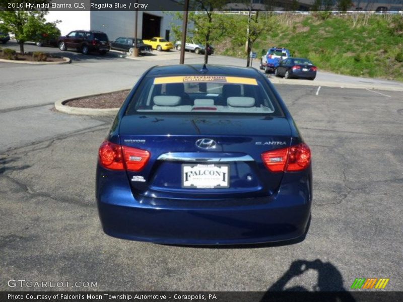 Regatta Blue / Gray 2010 Hyundai Elantra GLS