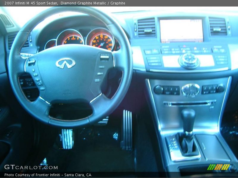 Diamond Graphite Metallic / Graphite 2007 Infiniti M 45 Sport Sedan