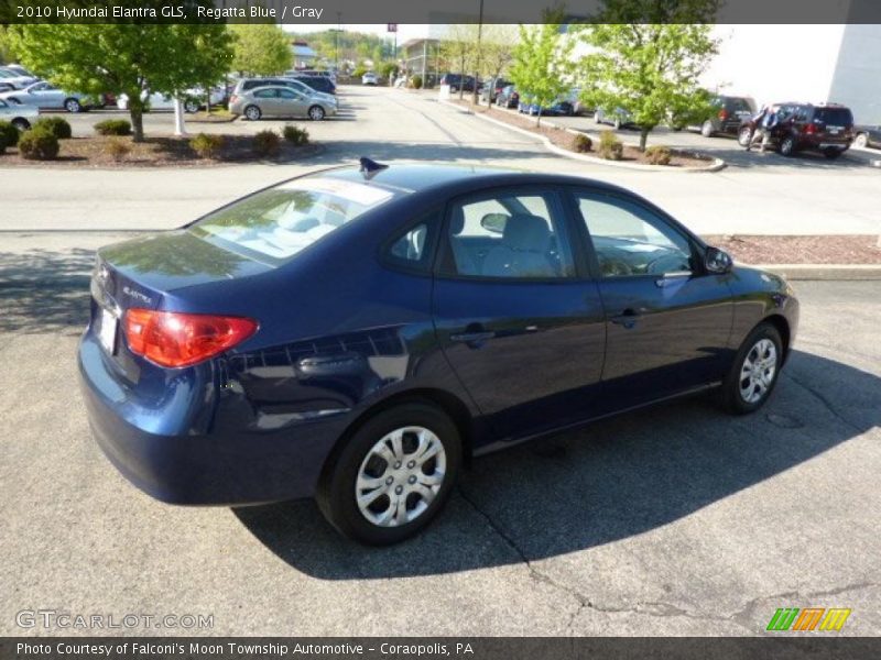 Regatta Blue / Gray 2010 Hyundai Elantra GLS