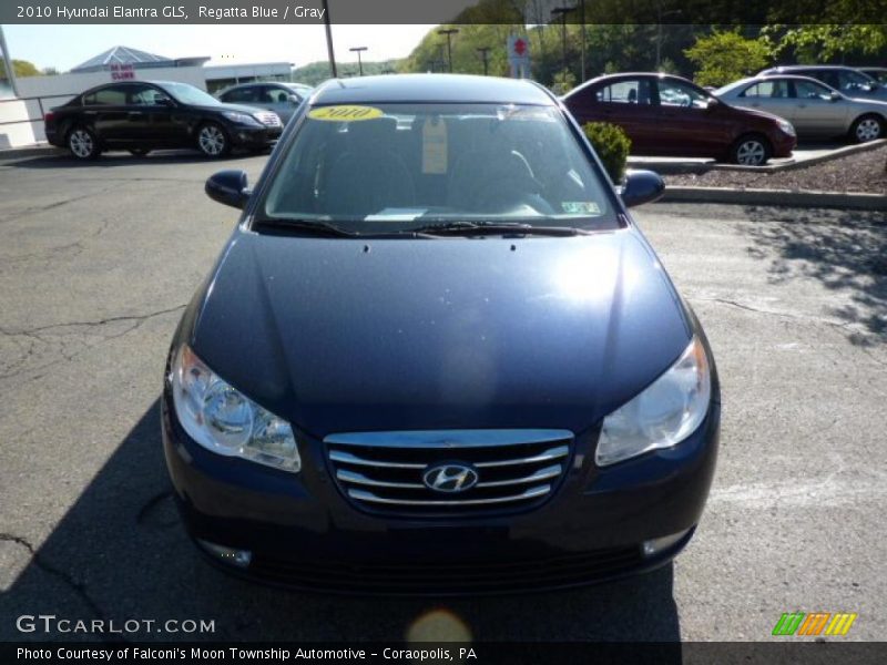 Regatta Blue / Gray 2010 Hyundai Elantra GLS